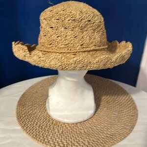 Women’s The Scala Collection Woven Natural Straw Sun Hat One Size